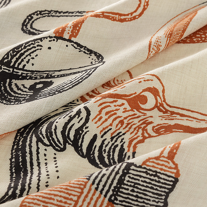 HERMES ショール140 Inventaire Poetique pour un Conte Sellier Inventaire Poetique pour un Conte Sellier shawl 140 | Hermès USA